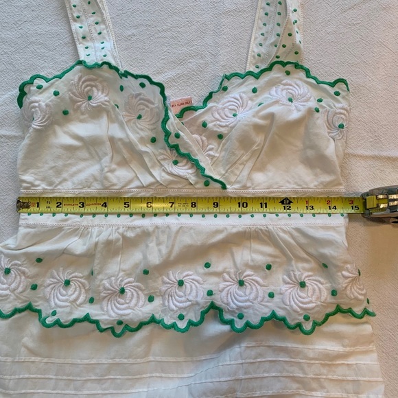 Anthropologie Lu Lu Lamé tiered-front strapped top - Picture 6 of 10